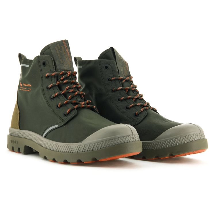 Palladium Pampa Lite+ Recycle WP+ Laarzen Heren Olijfgroen | NL 31WSVJY